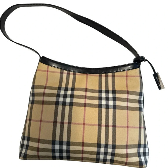 Burberry London Classic Haymarket Nova Check Medium Shoulder Handbag,ItalyT-02-2 - Picture 1 of 8